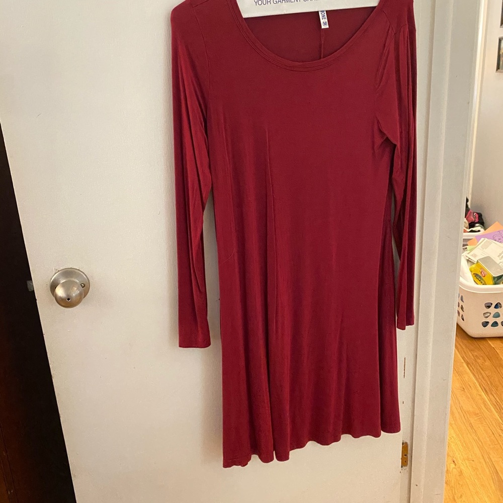 Large cute jersey swing dress for fall !